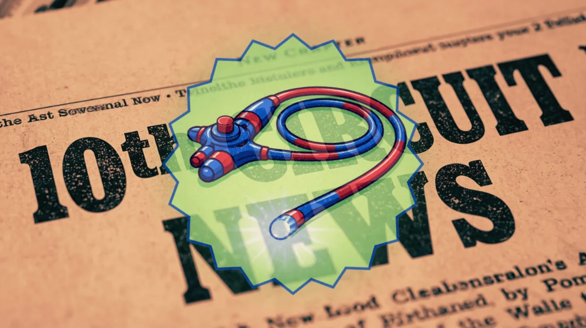 10th Circuit Endoscope News headline featuring a medical exam scope