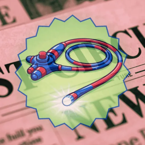 1st Circuit Endoscope News headline featuring a medical exam scope