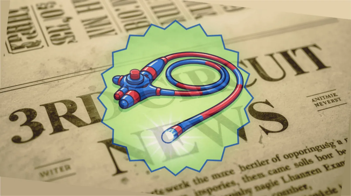 3rd Circuit Endoscope News headline featuring a medical exam scope