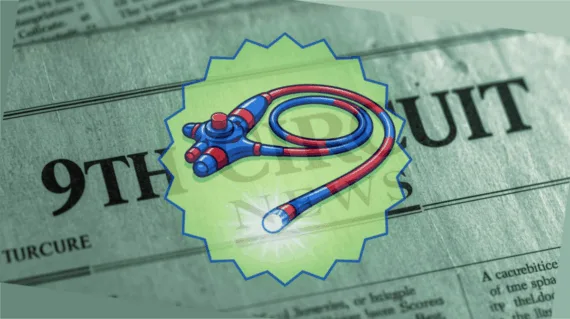 9th Circuit Endoscope News headline featuring a medical exam scope