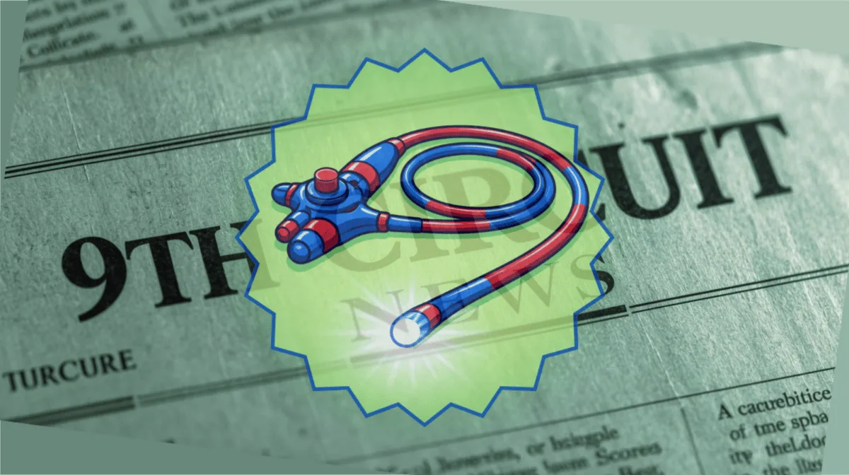 9th Circuit Endoscope News headline featuring a medical exam scope